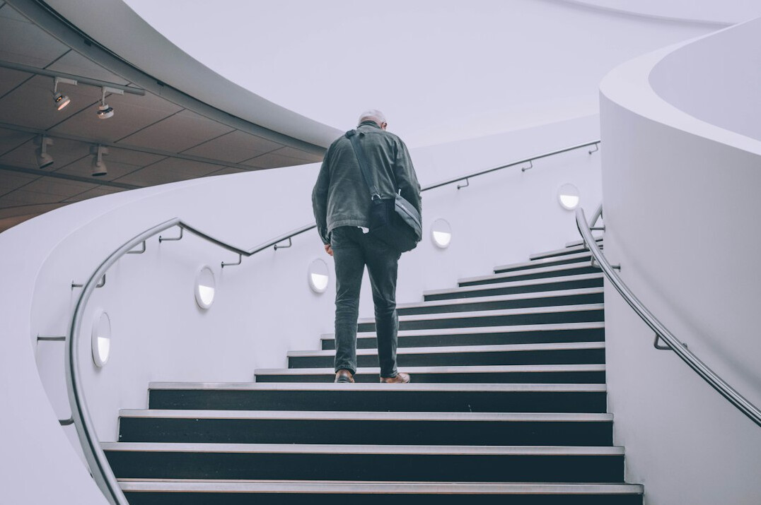 person turning failure into success