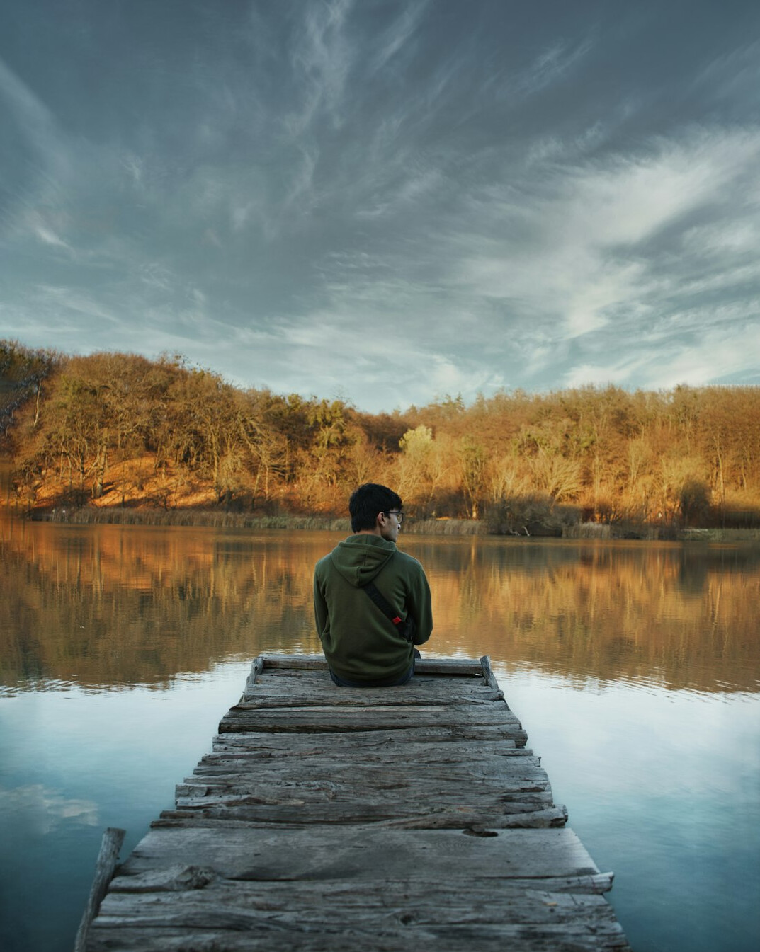 person reflecting on failure